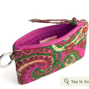 Vera Bradley Zip ID Case Capri Pink NWT